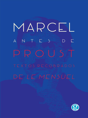 cover image of Marcel antes de Proust